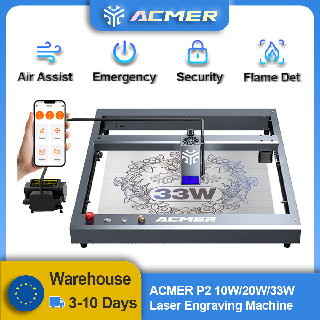 Leatherwork Machine - ACMER P2 Laser Engraver 33W 20W