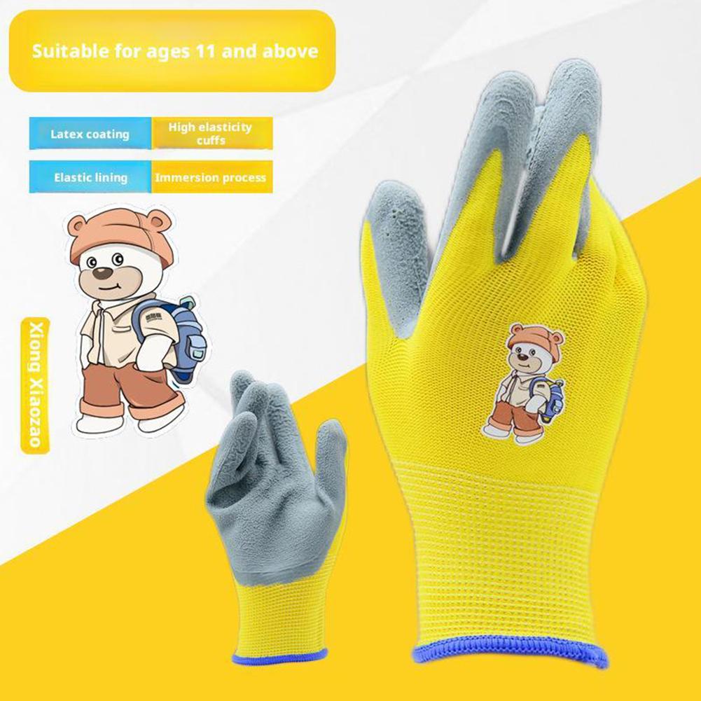 Kids Gardening Gloves Durable  - Leather Work For Kids ulasan dan harga