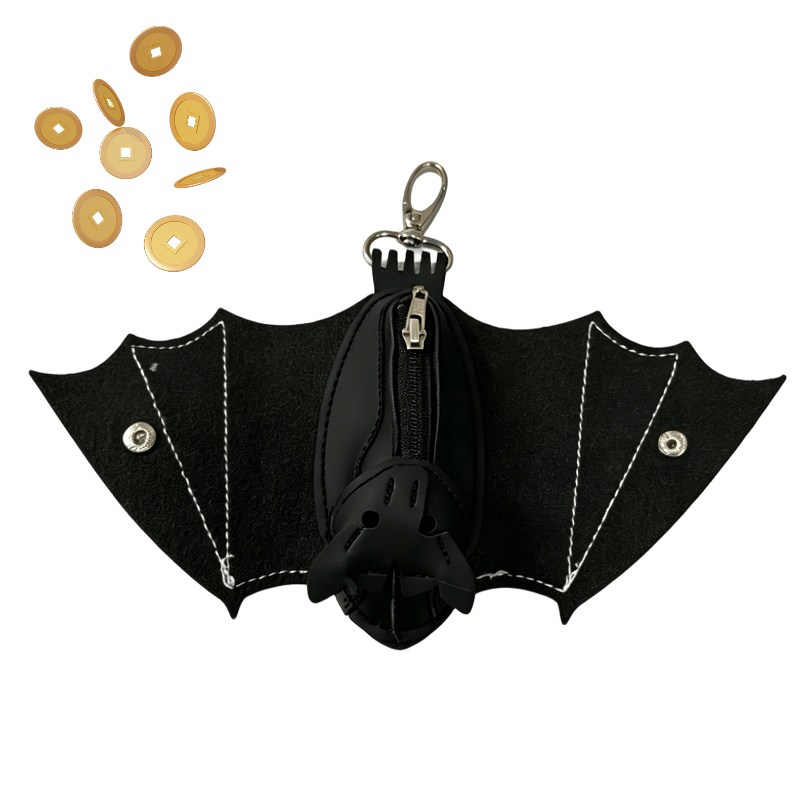 20cm PU Leather Bat Gothic Coi - Leatherwork Workshop ulasan dan harga