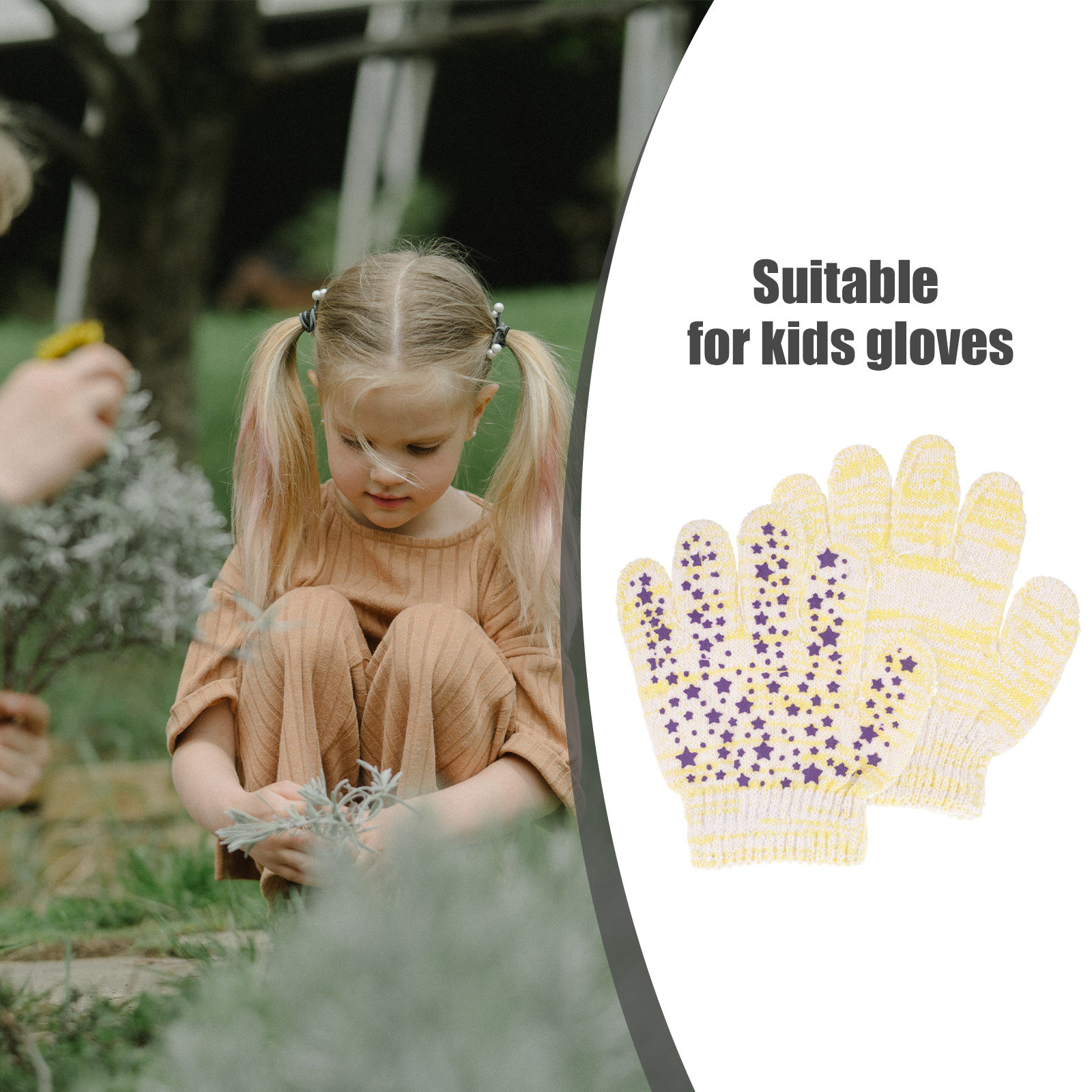 1Pair Kids Work Gloves for Gar - Leather Work For Kids ulasan dan harga