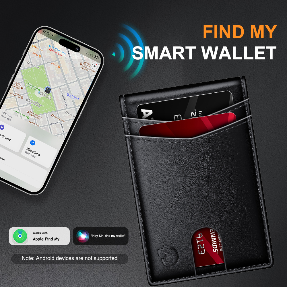 Smart GPS Wallet for Men Work  - Leather Work In My Area ulasan dan harga