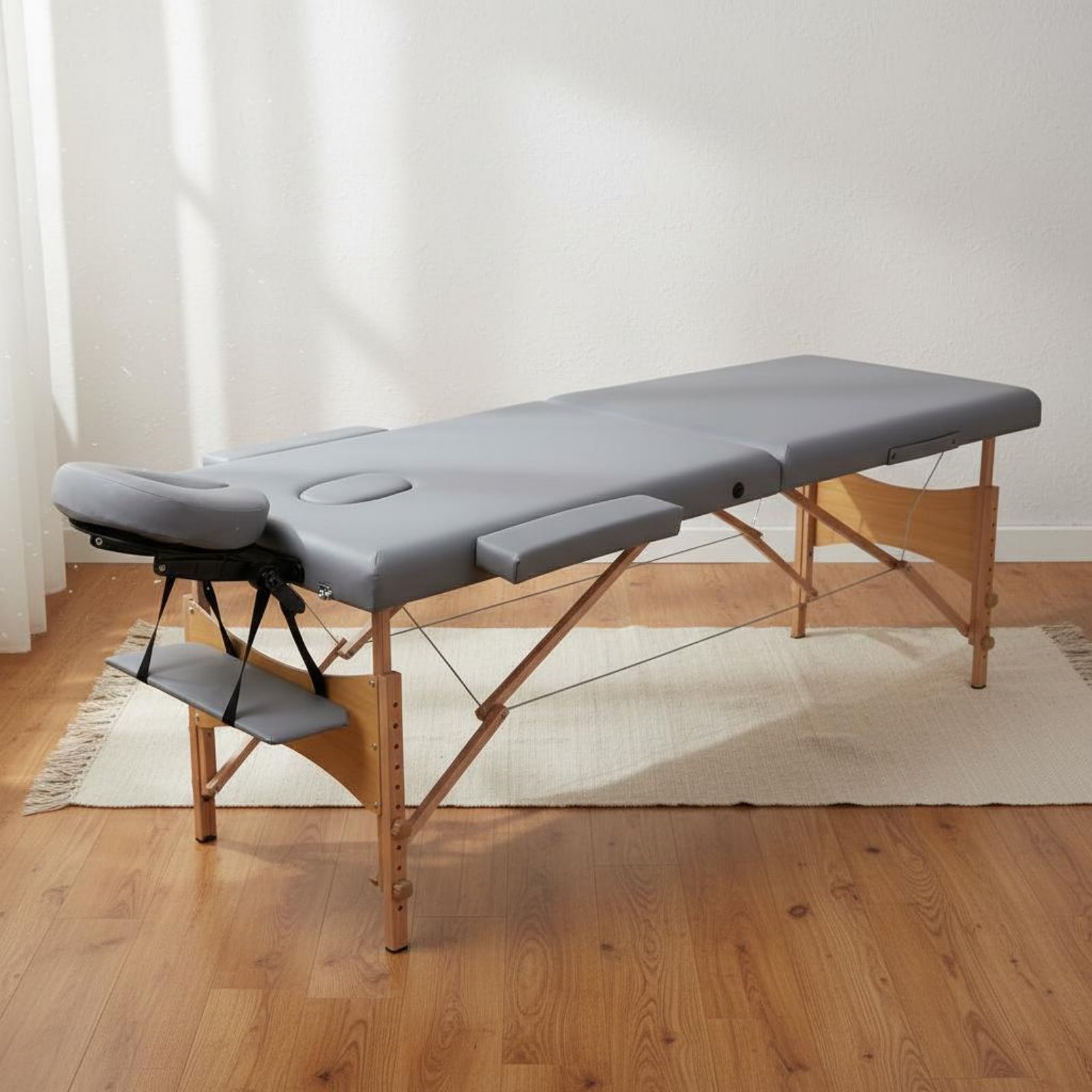 Portable Massage Table PU Leat - Upholstery Leather Work ulasan dan harga