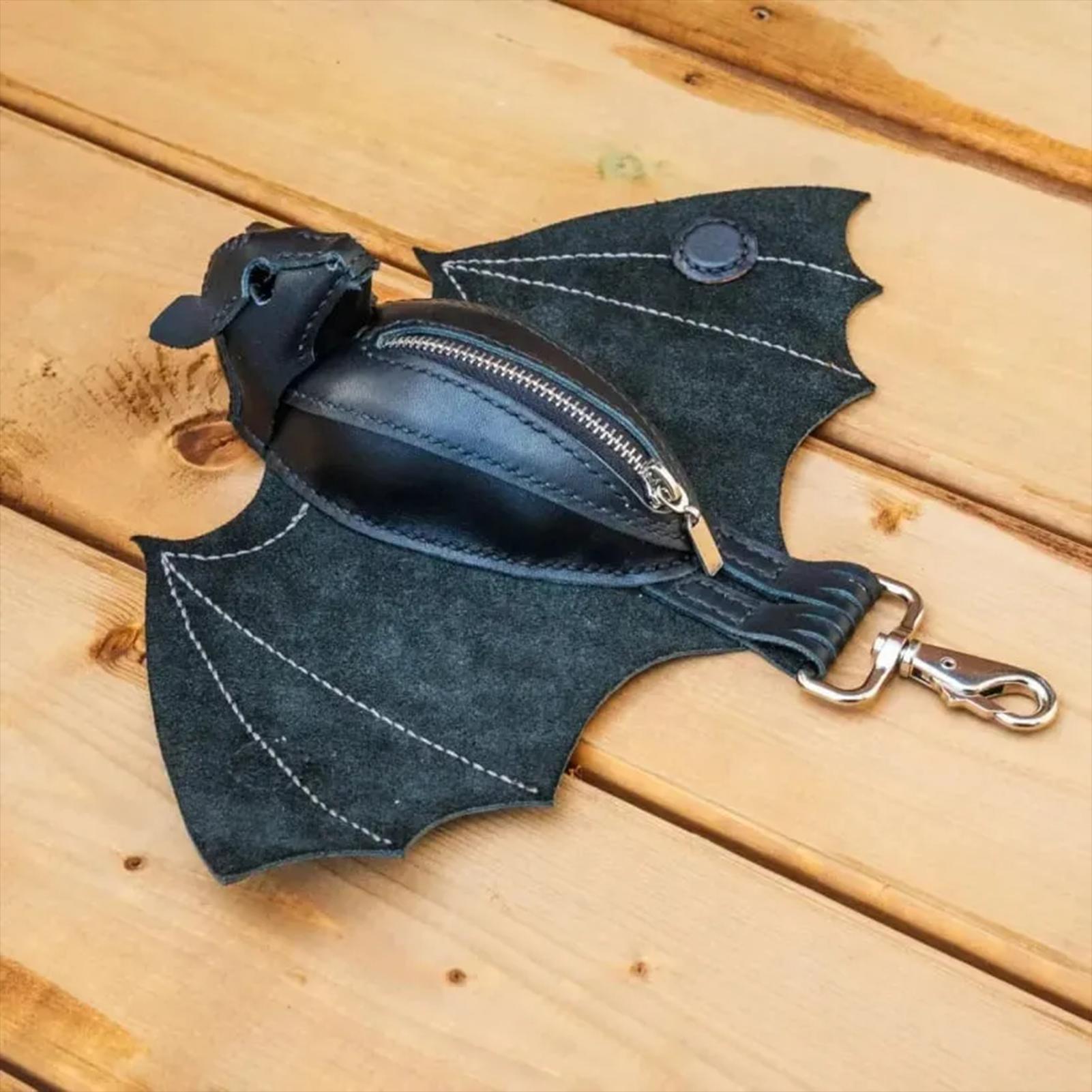 Bat Coin Purse PU Leather Bat  - Leatherwork Workshop ulasan dan harga