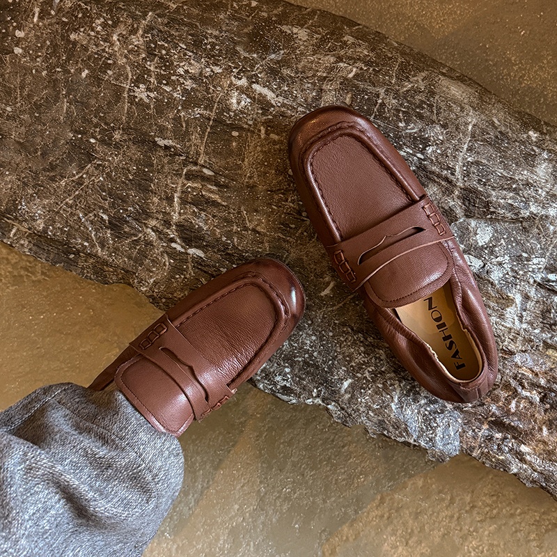 Womens Flats Spring Autumn Mul - Leather Work For Kids ulasan dan harga