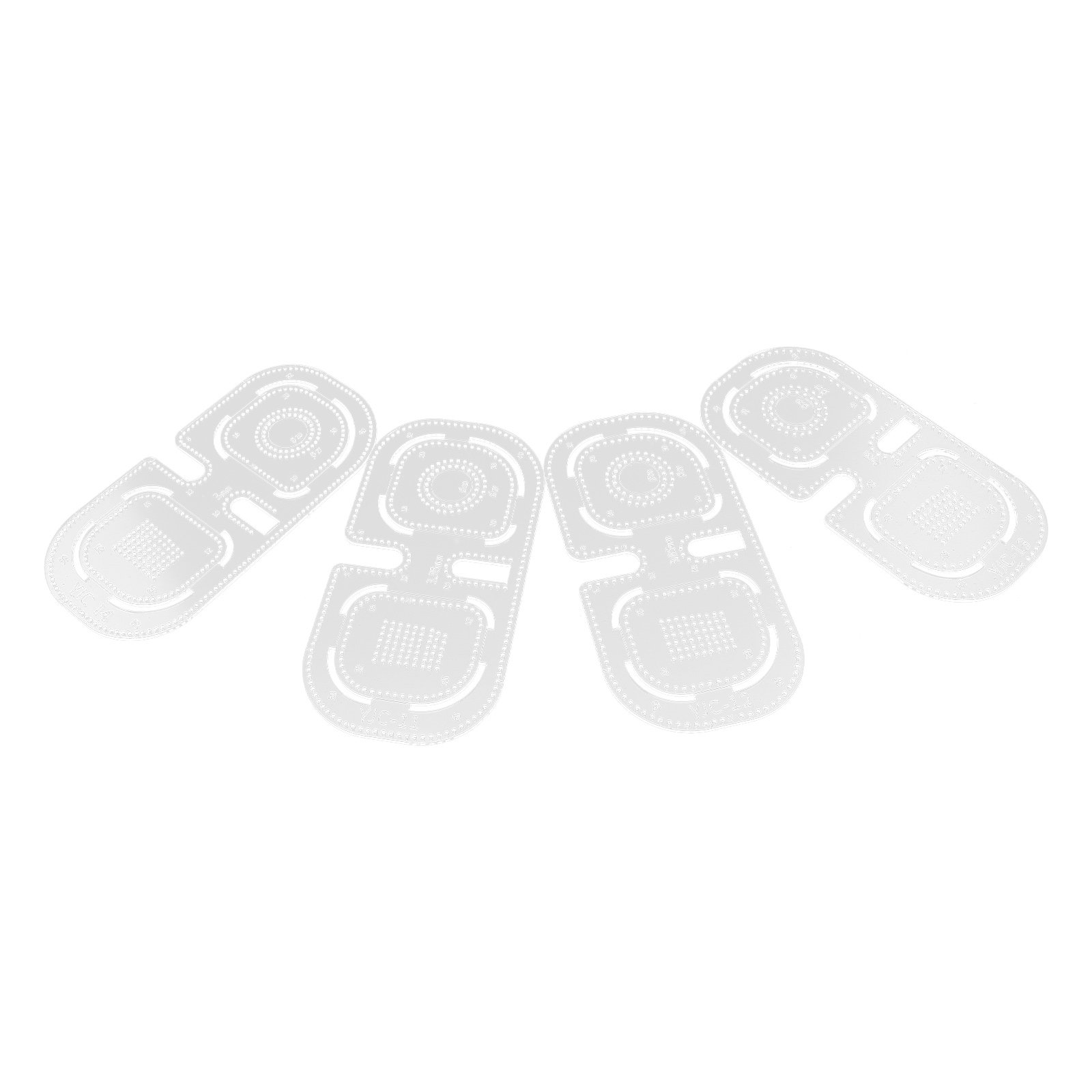 4Pcs Acrylic Leatherworking Ru - Leatherworking Guide ulasan dan harga