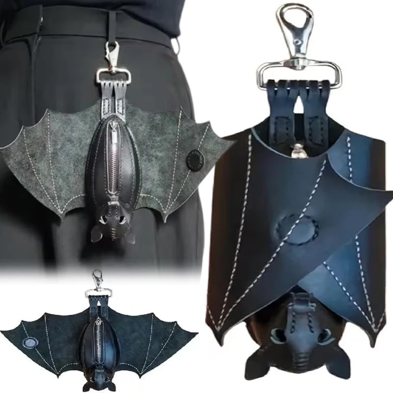 Bat Coin Purse PU Leather Bat  - Leatherwork Workshop ulasan dan harga