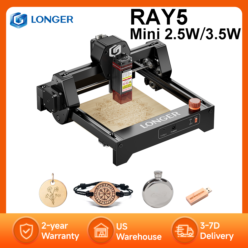 LONGER RAY5 Mini 2.5W / 3.5W L - Leatherwork Machine ulasan dan harga