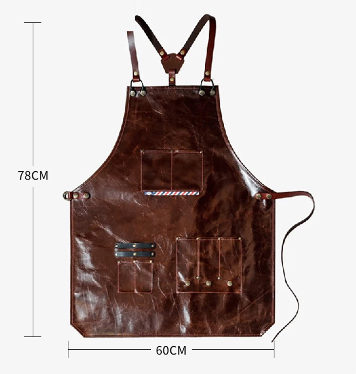 Men's Leather Work Apron with  - Leatherwork Workshop ulasan dan harga