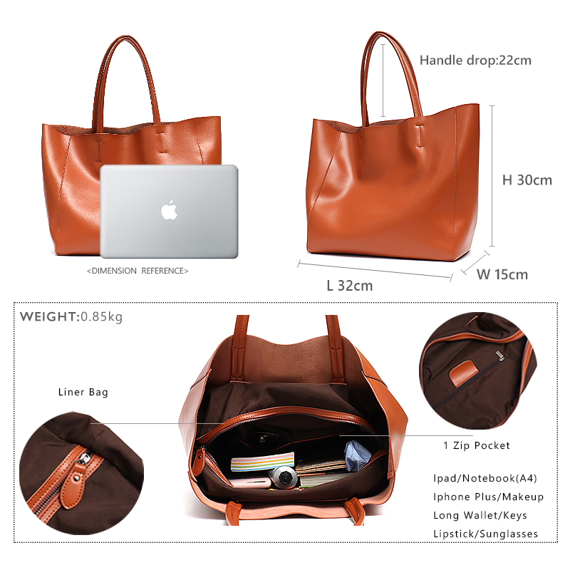 Minimalist Big Tote Bag Women  - Leatherwork Workshop ulasan dan harga