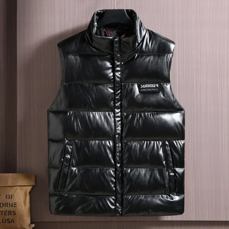 Plus Size Sleeveless Jackets M - Leather Work Vest For Men ulasan dan harga