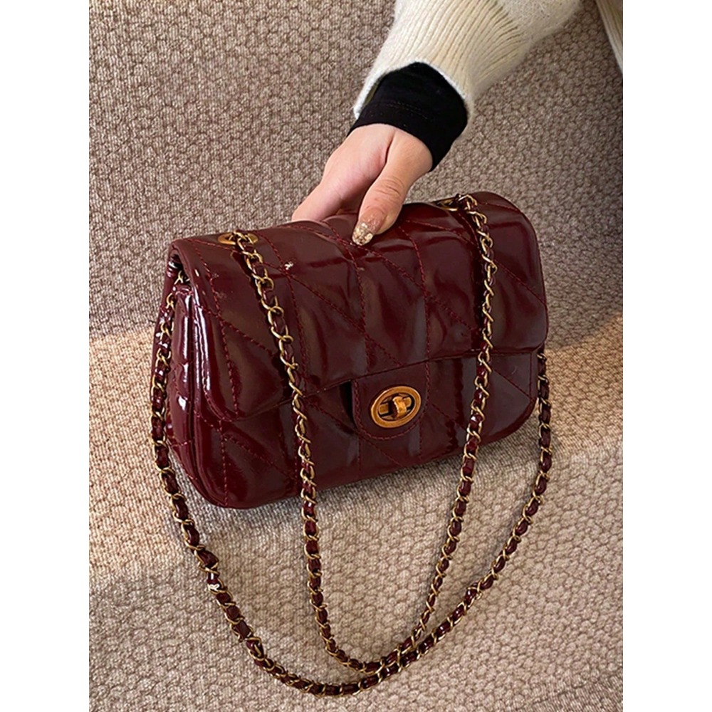 Classic Rhombus Pattern PU Wat - Leatherwork Workshop ulasan dan harga