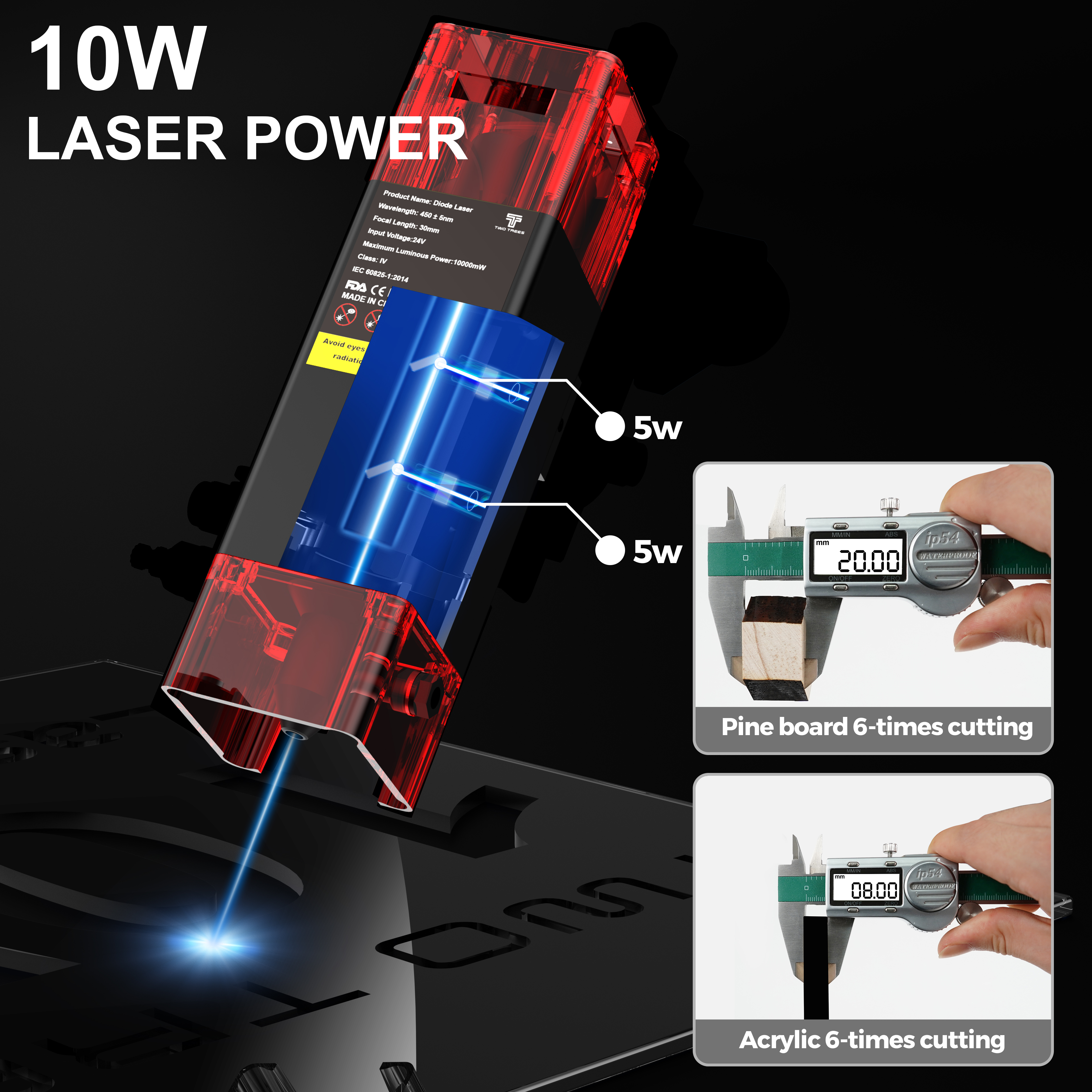 TWOTREES TTS-10 Pro Laser Engr - Leatherwork Machine ulasan dan harga