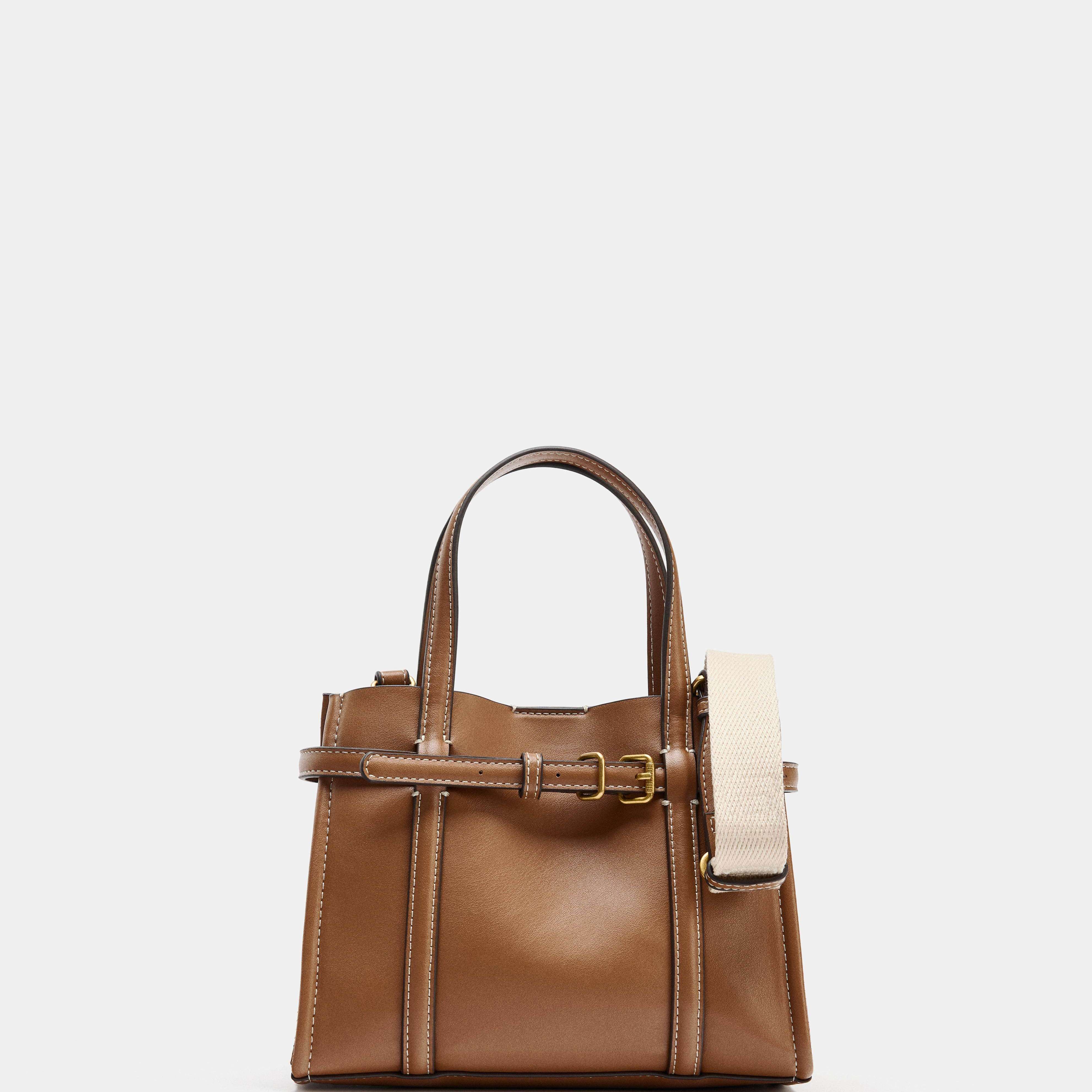 Mini Commuter Brown Handbag Si - Leatherwork Essentials ulasan dan harga