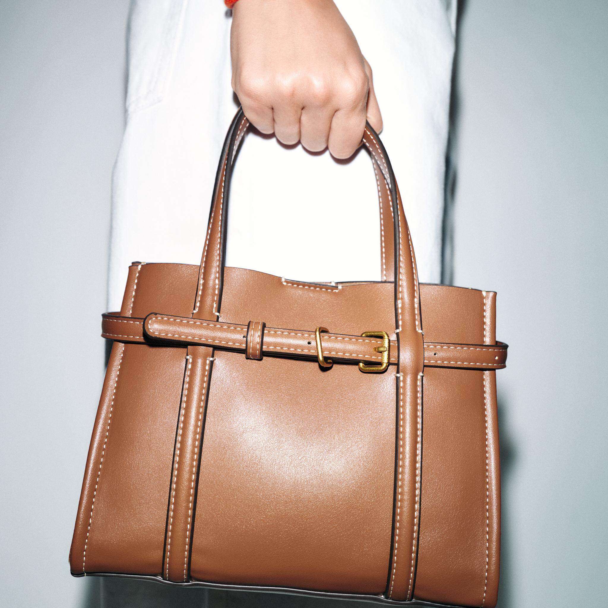 Mini Commuter Brown Handbag Si - Leatherwork Essentials ulasan dan harga