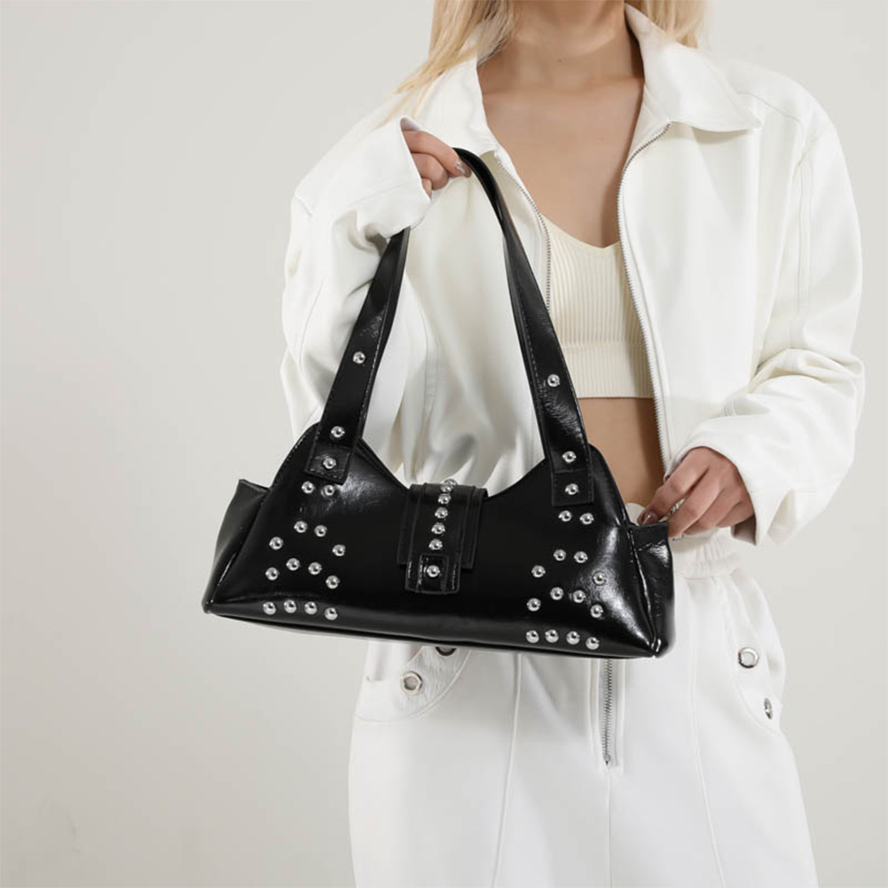 Shoulder Bag for Women Rivet P - Leatherwork Workshop ulasan dan harga