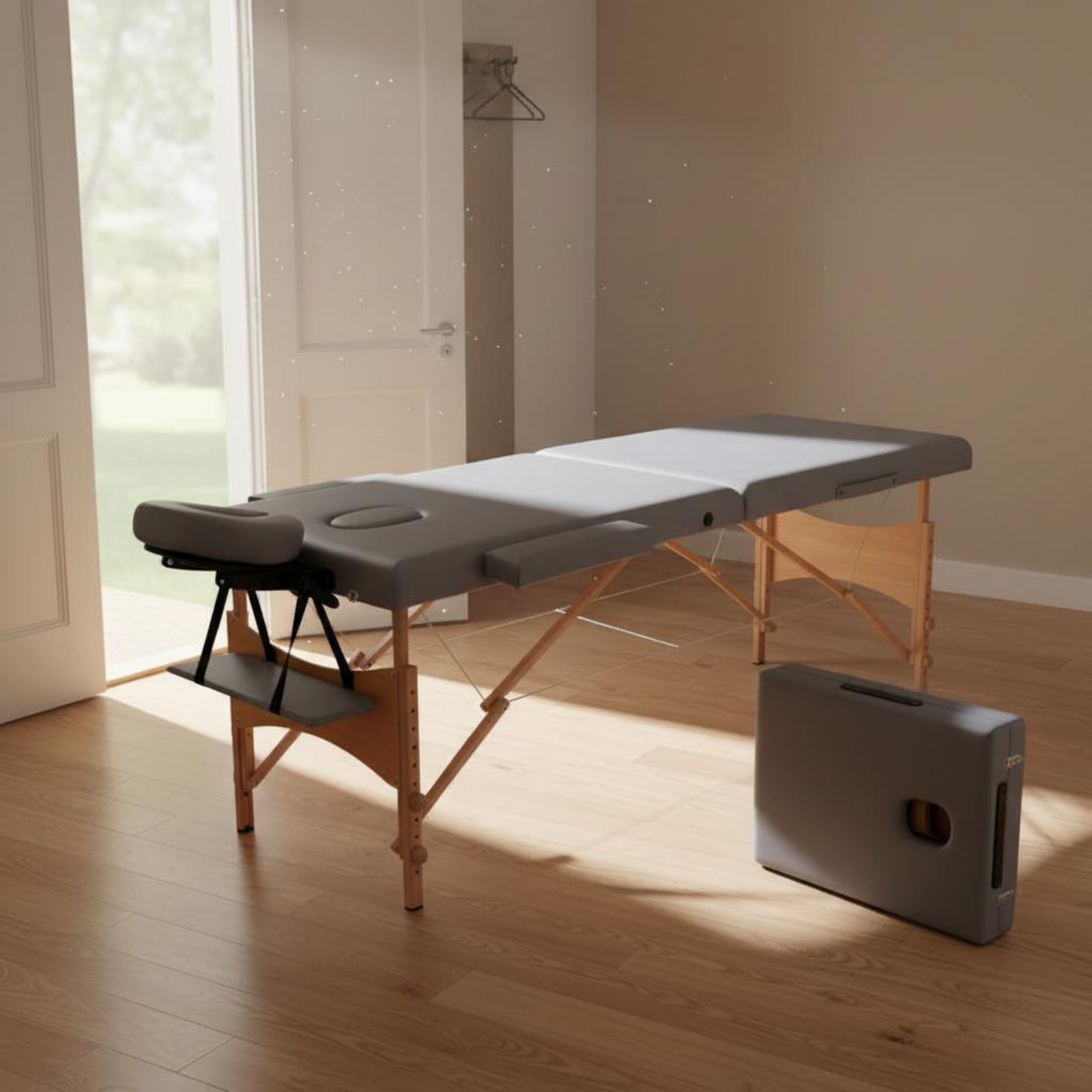 Portable Massage Table PU Leat - Upholstery Leather Work ulasan dan harga