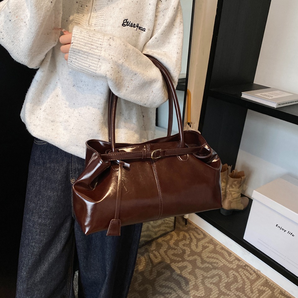 Winter Oil PU Leather Hobo Han - Leatherwork Workshop ulasan dan harga