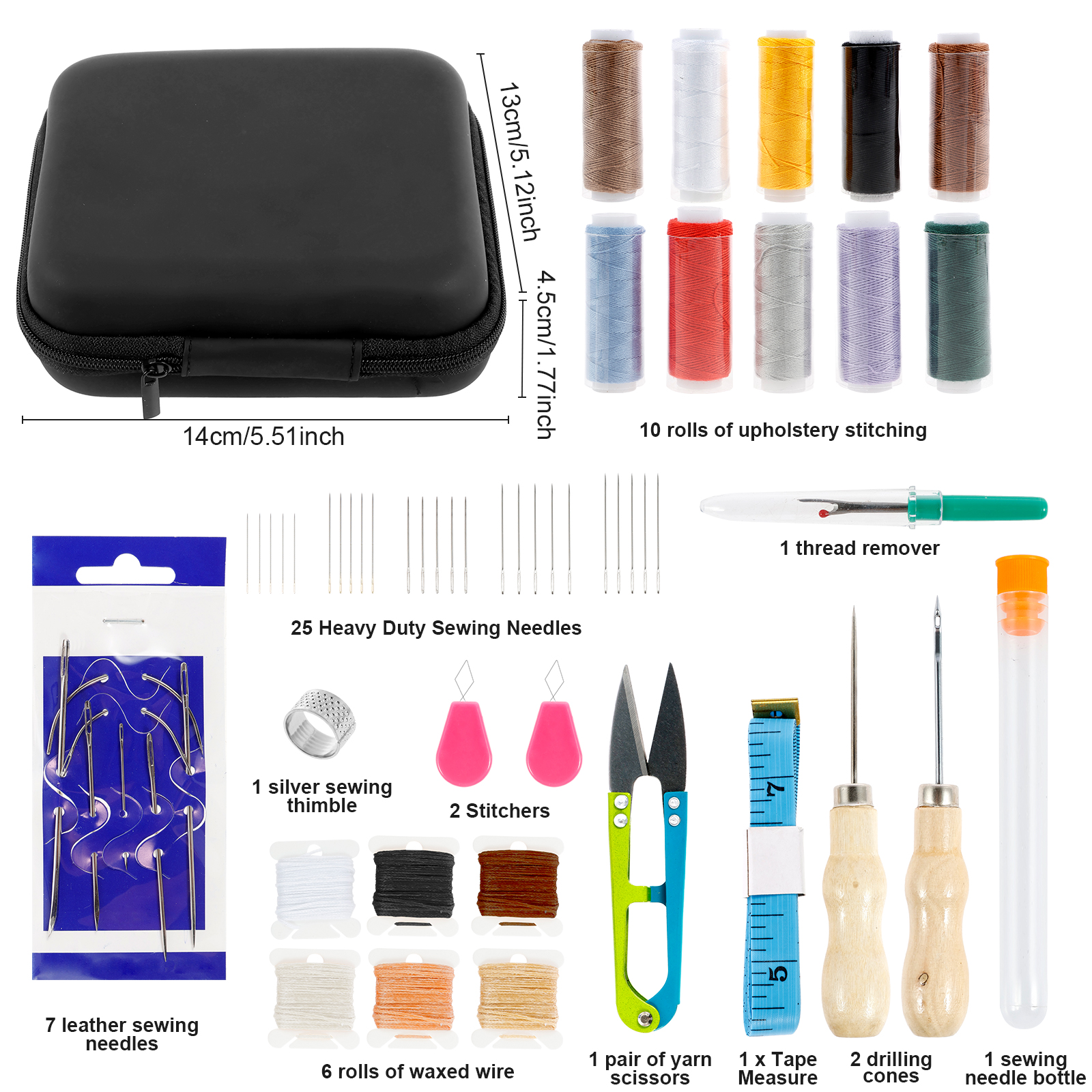 Leather Sewing Kit Portable Le - Upholstery Leather Work ulasan dan harga