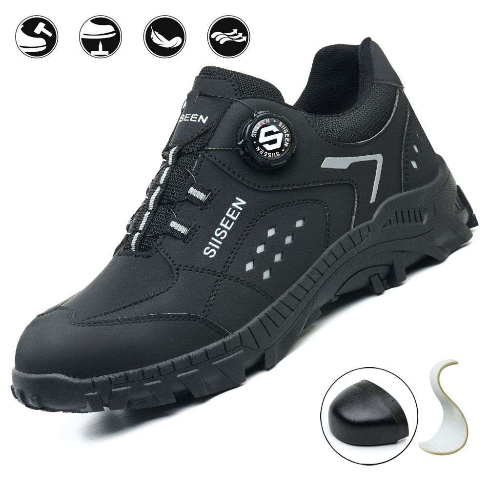 Men's Steel Head Safety Shoes  - Leatherwork Workshop ulasan dan harga