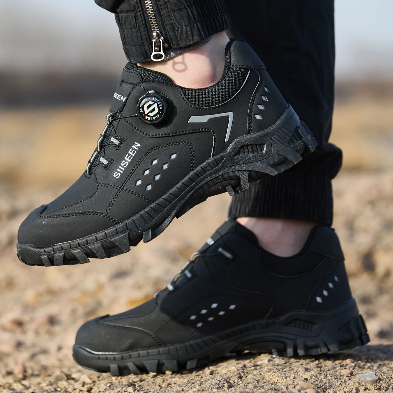 Men's Steel Head Safety Shoes  - Leatherwork Workshop ulasan dan harga